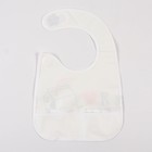 Нагрудник для кормления M&B «Я люблю есть» непромокаемый на липучке, с карманом - Фото 11