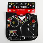 Нагрудник для кормления M&B «Rock star» непромокаемый на липучке, с карманом - Фото 2