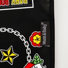 Нагрудник для кормления M&B «Rock star» непромокаемый на липучке, с карманом - Фото 2