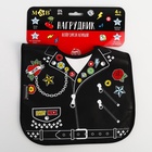 Нагрудник для кормления M&B «Rock star» непромокаемый на липучке, с карманом - Фото 10