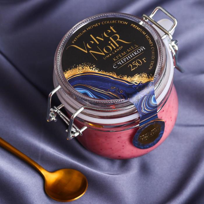 Кремовый мёд Premium collection, с черникой, 250 г. - Фото 1