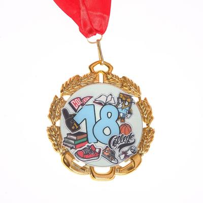 Медаль юбилейная с лентой "18 лет", D = 70 мм
