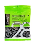Скрепки канцелярские GLOBUS, 28 мм, 100 шт., без покрытия, флоу-пак - Фото 4