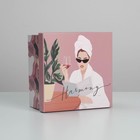 Коробка подарочная квадратная, упаковка, «Girl», 18 х 18 х 9.5 см - фото 24467966