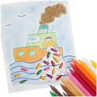 Набор цветных пластиковых карандашей, 24 цвета - Фото 3