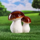 Садовая фигура "Пара белых грибов", керамика, 18х14х18 см - Фото 1