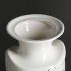 Ваза керамическая "Амур", белая, лепка, 20 см - Фото 4