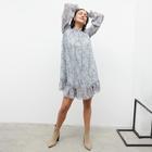 Платье женское MINAKU: Green trend цвет голубой, р-р 48 - фото 27452059