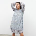 Платье женское MINAKU: Green trend цвет голубой, р-р 48 - фото 27452061