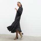 Платье женское длина миди MINAKU: Green trend чёрный цвет, р-р 42 - фото 809674216