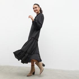 Платье женское длина миди MINAKU: Green trend чёрный цвет, р-р 42