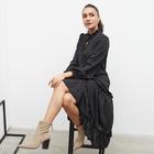 Платье женское длина миди MINAKU: Green trend чёрный цвет, р-р 42 - фото 809674221
