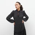 Платье женское длина миди MINAKU: Green trend чёрный цвет, р-р 46 - фото 809674228