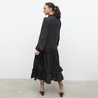 Платье женское длина миди MINAKU: Green trend чёрный цвет, р-р 46 - фото 809674229