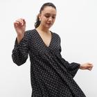 Платье женское короткое летнее MINAKU: Green trend, чёрное, размер 46 - Фото 6