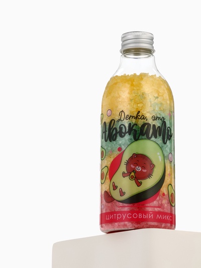 Соль для ванны «Детка, это авокато», 500 г, аромат цитрусовый, Beauty Fox