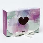 Подарочная коробка сборная с окном "Весенние краски", 16,5 х 11, 5 х 5 см - фото 6359868