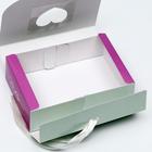 Подарочная коробка сборная с окном "Весенние краски", 16,5 х 11, 5 х 5 см - Фото 4