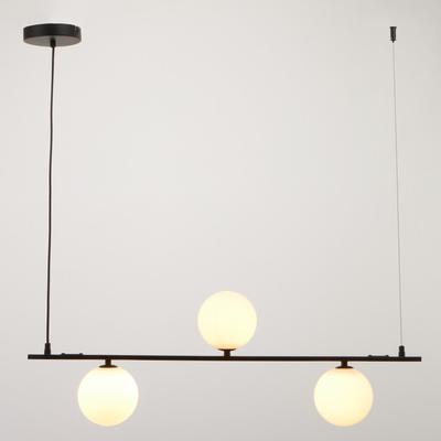 Светильник BayerLux «Пузырь матовый» 3хG9 20 Вт черный 80×12×25 см