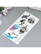 Переводные тату на тело чёрные с цветом «Космос и подводный мир», 19?9 см (комплект 2 шт) - фото 42858114 Переводные тату на тело чёрные с цветом «Космос и подводный мир», 19?9 см (комплект 2 шт) - фото 42858114