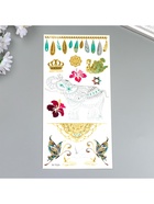 Переводные тату на тело золото и серебро «Рисунки», флеш, 21×10 см - фото 43709579 Переводные тату на тело золото и серебро «Рисунки», флеш, 21×10 см - фото 43709579