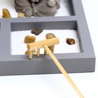 Японский сад камней настольный «Дзен. Маленький Будда у дерева в саду», с набором аксессуаров, 22.5×20×19.8 см - Фото 2