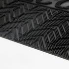Коврик придверный прямоугольный Доляна «Welcome ребристый», 45×75 см, цвет чёрный - Фото 4