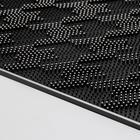 Коврик придверный прямоугольный Доляна «Гусиные лапки», 45×75 см, цвет чёрный - Фото 4