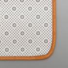 Набор ковриков для ванны и туалета Доляна «Полосатик», 2 шт: 50×80, 40×50 см, цвет бежево-коричневый - Фото 4