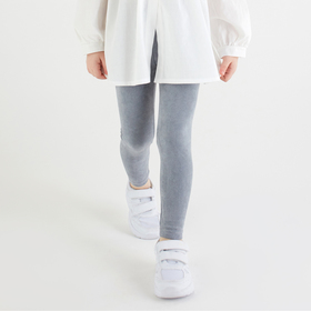 Леггинсы для девочки MINAKU: Casual Collection KIDS, цвет серый, рост 122 см