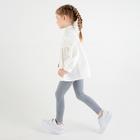 Леггинсы для девочки MINAKU: Casual Collection KIDS, цвет серый, рост 122 см - фото 46165488