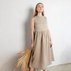 Платье летнее женское MINAKU: Cotton collection, цвет бежевый, размер 42 - Фото 7