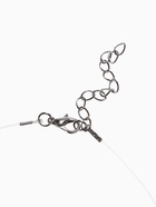 Кулон на леске «Двойная слеза», белый в серебре, 40 см - Фото 6