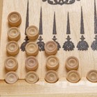 Нарды деревянные большие, настольная игра, 30×30 см, кубик 2 шт. - Фото 4