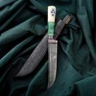 Нож Пчак Шархон - рукоять кость Малахит (14-28см) - Фото 6