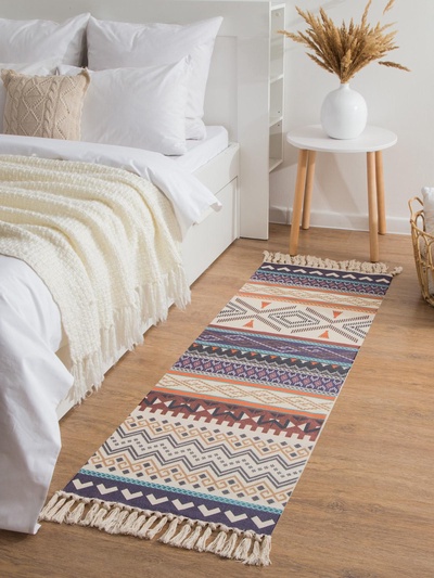 Ковёр прямоугольный «Этель. Грани», размер 60×180 см, хлопок