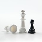 Шахматы 21 х 21 см, доска и фигуры пластик, король h-3.5 см, d-1.3 см, коричневые - Фото 2