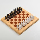 Шахматы 32 х 32 см, доска и фигуры пластик, h-от 4 до 7 см, d-2.6 см, поле для нард - Фото 2