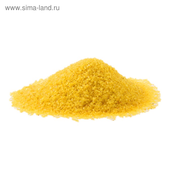 Песок  кварцевый  для декора желтый 0,5-1 мм  350 гр. - Фото 1
