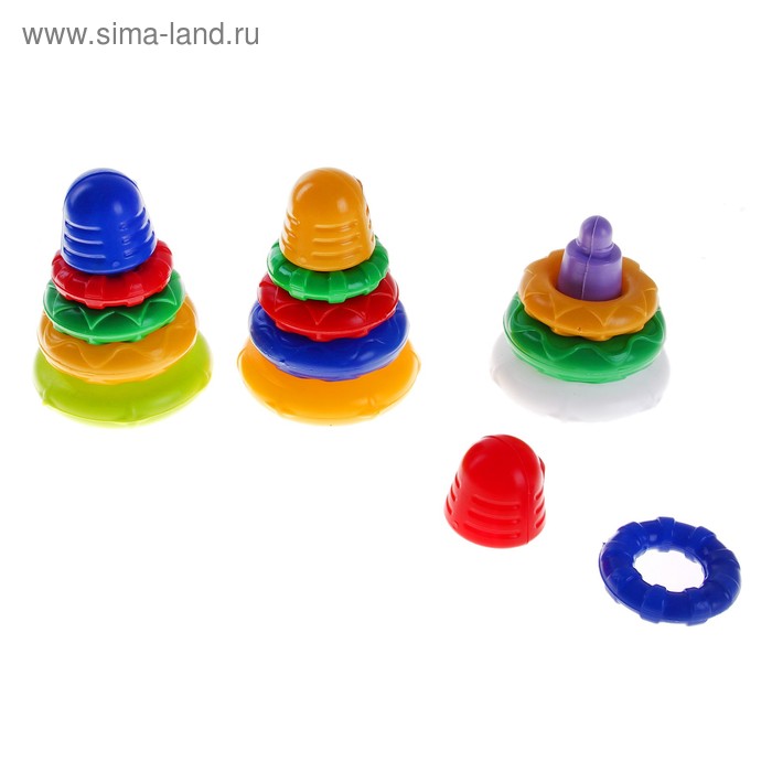 Пирамидка "Крихитка", цвета МИКС - Фото 1