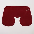 Подушка для шеи дорожная, надувная, 38 × 24 см, цвет бордовый - фото 8233356