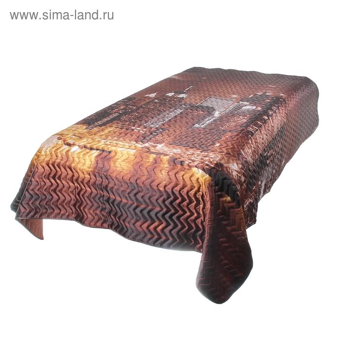 Покрывало 3D Marianna евро макси Нью Йорк, 230х250 см, искус.шелк, п/э100% - Фото 1