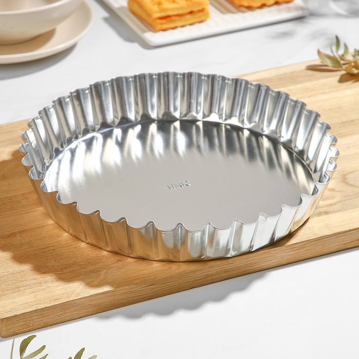 Форма для выпечки «Классика», h=4.5 см, d=28 см, жесть - Фото 1