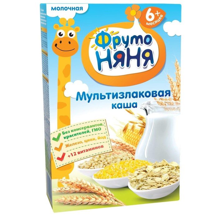 Каша ФРУТОНЯНЯ молочная мультизлаковая 200г (8016113) - Купить по цене ...