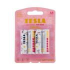 Батарейка алкалиновая Tesla Toys Girl, AA, LR6-4BL, 1.5В, блистер, 4 шт. - Фото 1