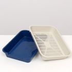 Туалет средний с сеткой 36×26×6.5 см, синий/бежевый - Фото 6