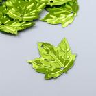 Пайетки "Кленовый лист" 2,2 см, 10 гр, светло-зелёный - фото 9207773