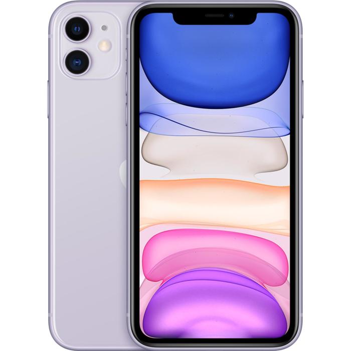 Смартфон Apple iPhone 11 (MHDF3RU/A), 64Гб, новая комплектация, фиолетовый - Фото 1