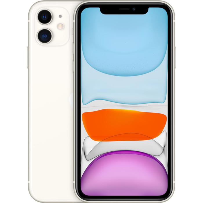 Смартфон Apple iPhone 11 (MHDC3RU/A), 64Гб, новая комплектация, белый - Фото 1