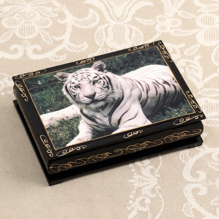 Шкатулка «Животные», 10×14 см, лаковая миниатюра, микс - фото 1906779832